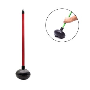 DESENTUPIDOR SANITARIO DE BORRACHA COM CABO DE MADEIRA