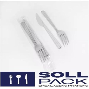 KIT GARFO E FACA BCO MASTER SF EMB. PCT X 50UN  SOLLPACK