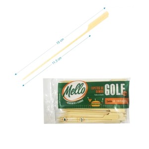 PALITO DE BAMBU GOLF 15CM  PC.C/50UN   MELLO